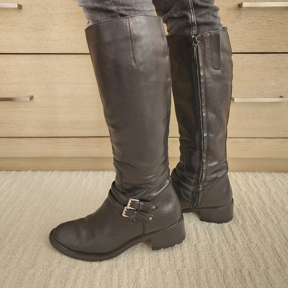 Cole Haan Tall Leather Boots Size 7.5 - Picture 4 of 13